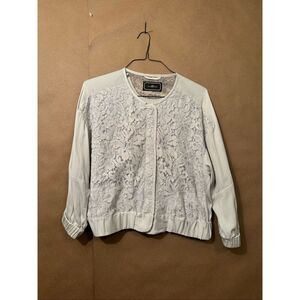 Malene Birger Silk Lace Bomber Jacket *note